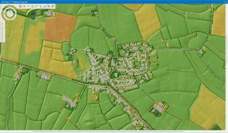 Remote sensing RGB Beelden uit satellietbeelden met hoogteverschillen