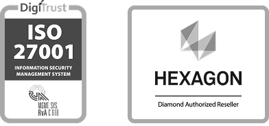 Certificeringen: DigiTrust ISO 27001 Informatiebeveiligingsmanagementsysteem en Hexagon Diamond Authorized Reseller